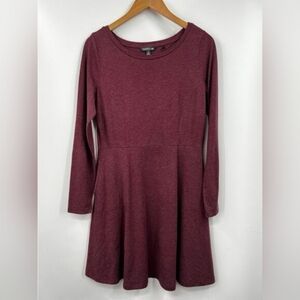 Toad&Co Burgundy Long Sleeve Dress